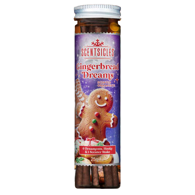 Vivendi Scentsicle Scented Tree Hanger, 6 Sticks - Gingerbread Dreams image number 0